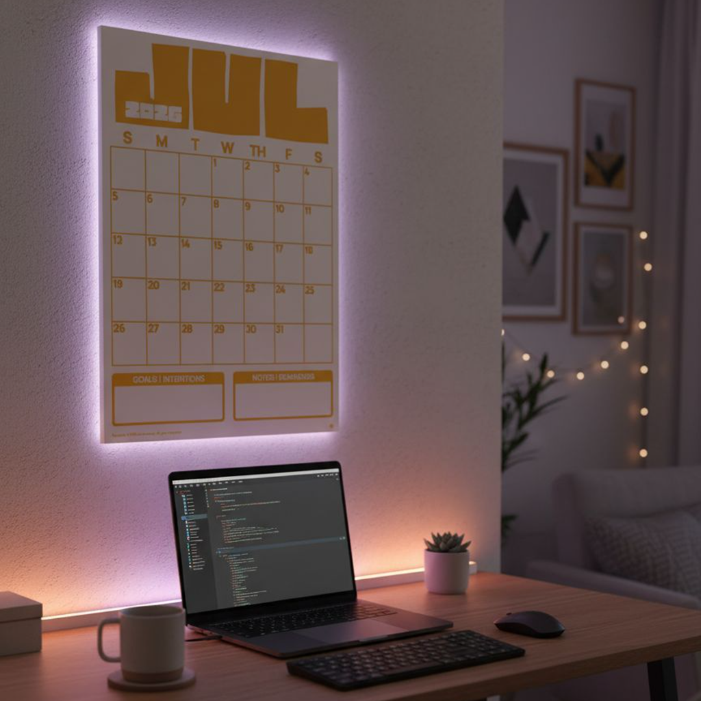 [PRINTED COPY] 2026 Monthly Minimalist Calendar, Desk Calendar, Wall Calendar, Pastel Colors