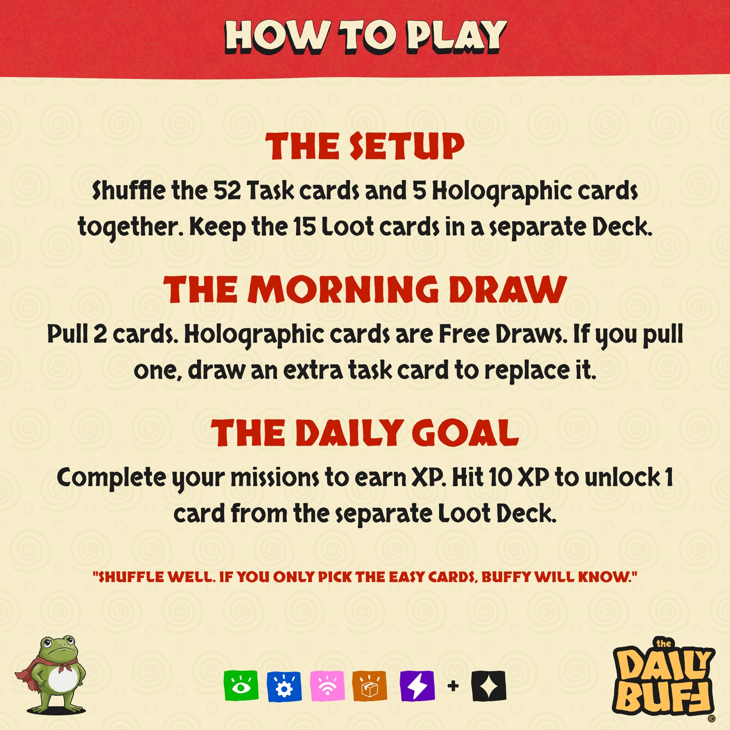 The Starter Quest - 72-Card Productivity Game | Digital Download