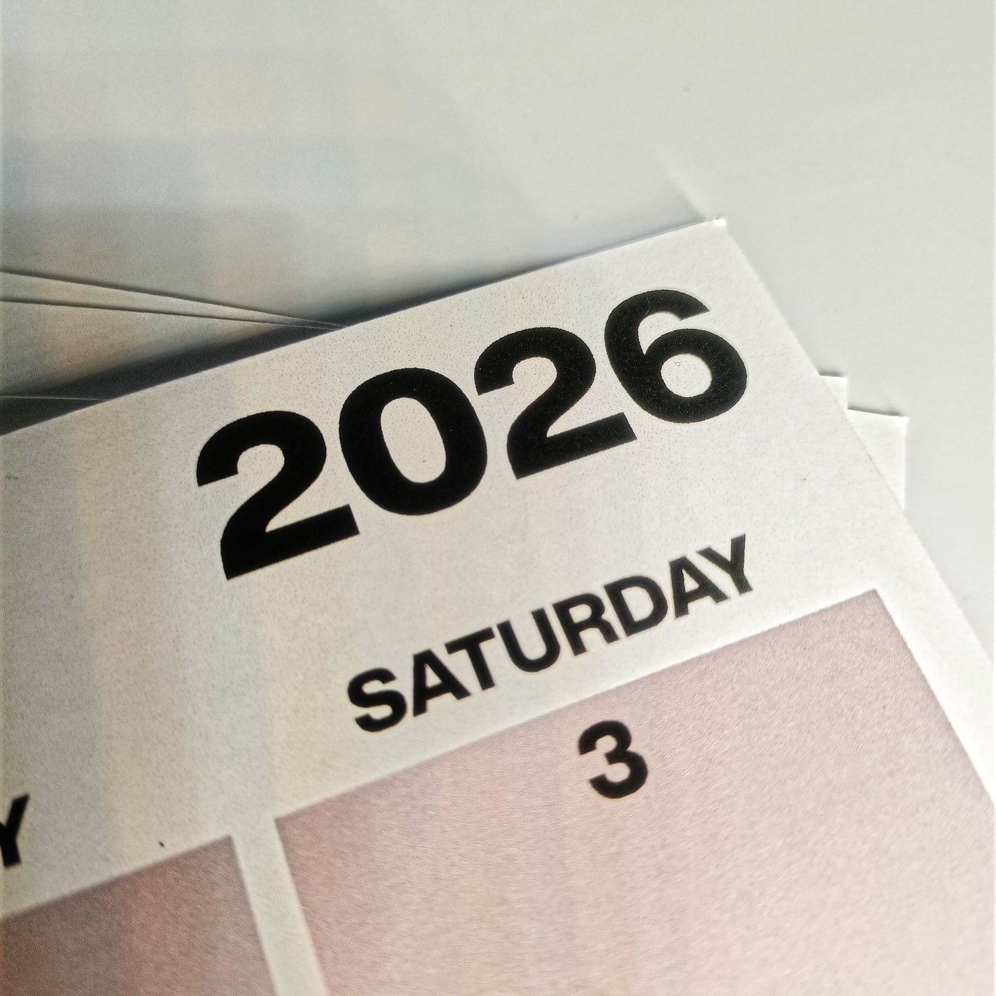 [Printed Copy] 2026 Quarterly Schedule Wall Calendar Landscape | Minimalist Design Poster Type