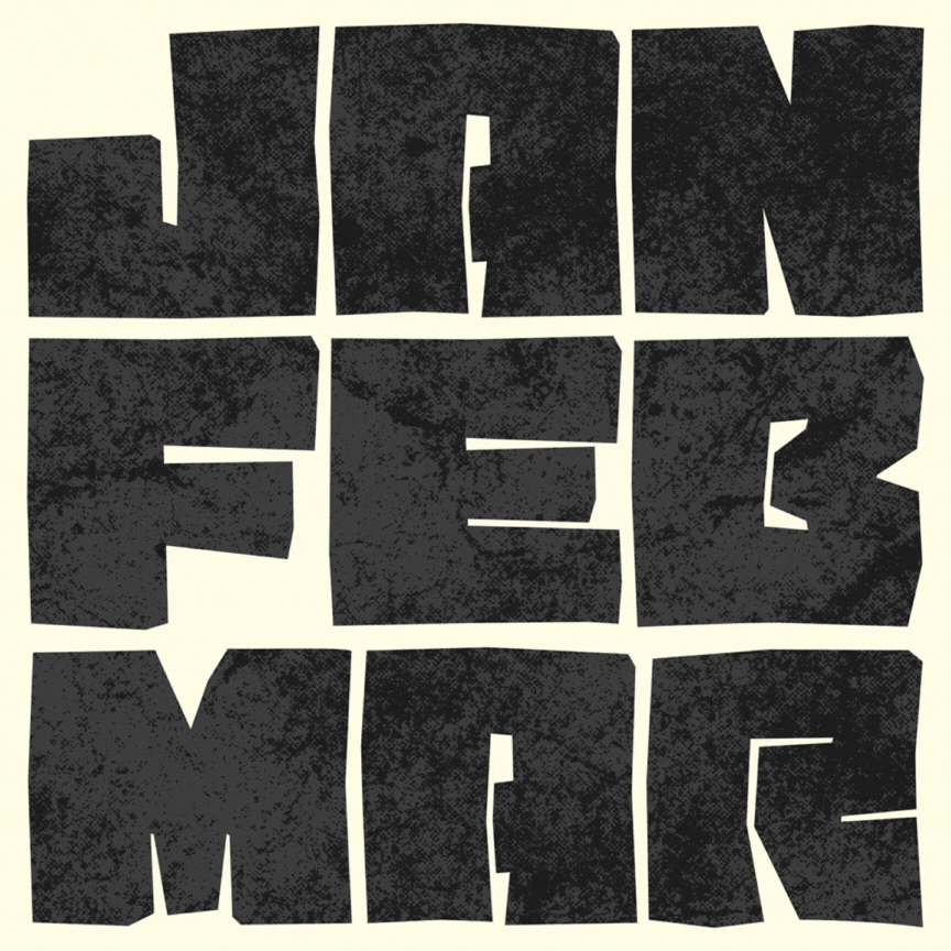 [Digital Copy] 2026 Monthly Wall Calendar, Poster Type, Neutral Colors Black/Off-White